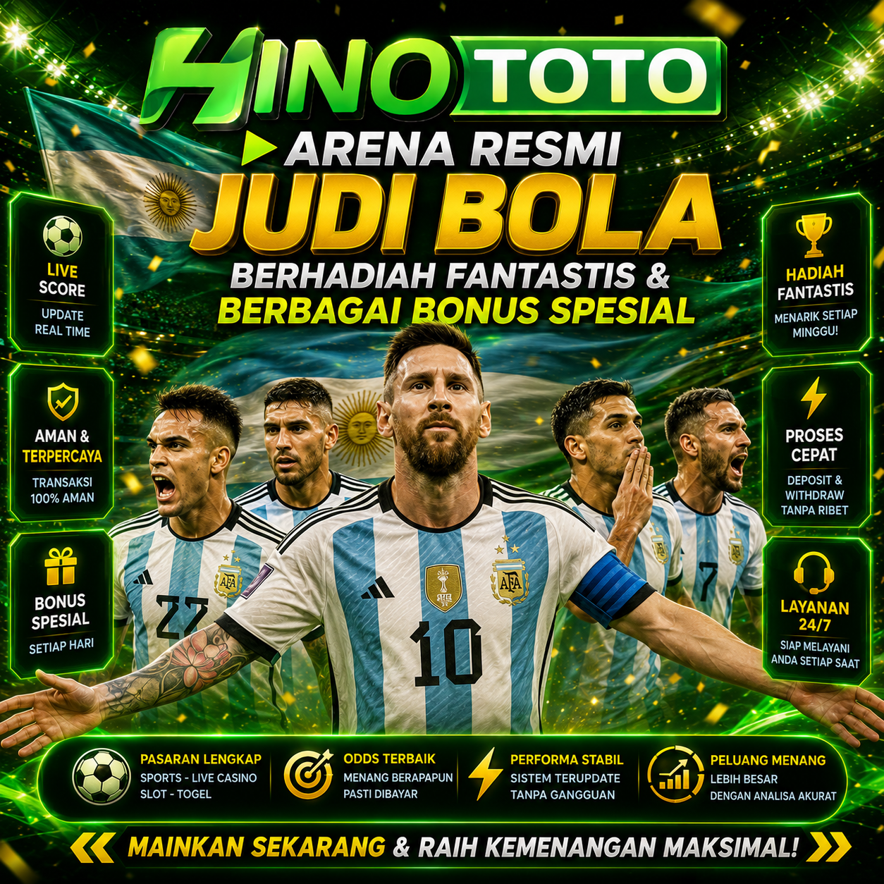 HINOTOTO ► Arena Resmi Judi Bola Berhadiah Fantastis & Berbagai Bonus Spesial