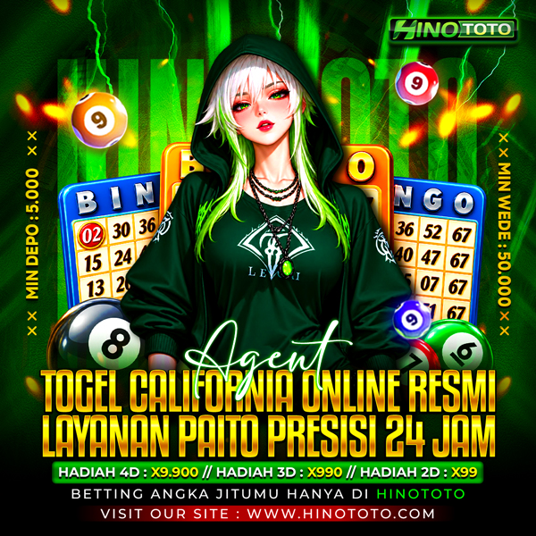 HINOTOTO | Agen Togel California Online Resmi & Layanan Paito Presisi 24 Jam